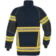 Einsatzjacke X-Pro Dynamic, dunkelblau, Rückenaufdruck FEUERWEHR leuchtgelb